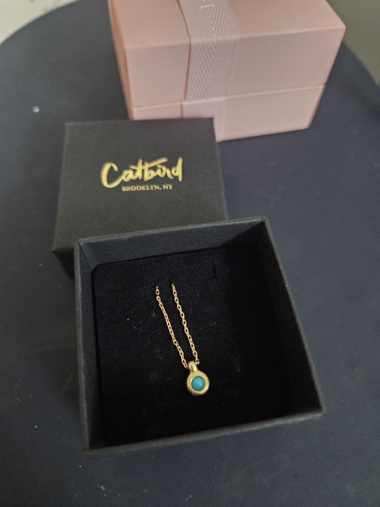 Catbird Jewelry - Catbird Gold Necklace with Turquoise Pendant